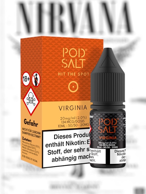 Virginia 10 ml Nikotinsalzliquid - Pod Salt