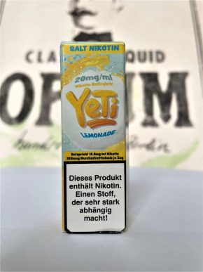Lemonade 10 ml Nikotinsalzliquid 20 mg - Yeti