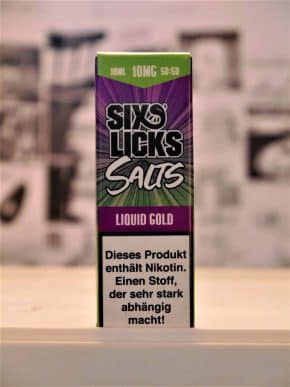 Liquid Gold 10 ml Nikotinsalzliquid - Six Licks