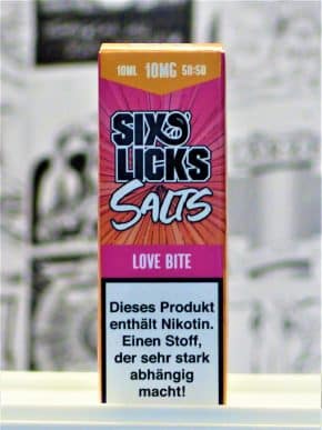 Love Bite Nikotinsalzliquid - Six Licks Salts