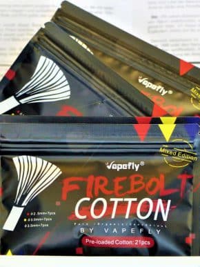 Firebolt Mixed Cutton Strands Wattesticks - VAPEFLY