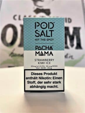 Pacha Mama Strawberry Kiwi Ice 10 ml Nikotinsalzliquid - Pod Salt
